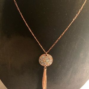 Blue-crystal necklace